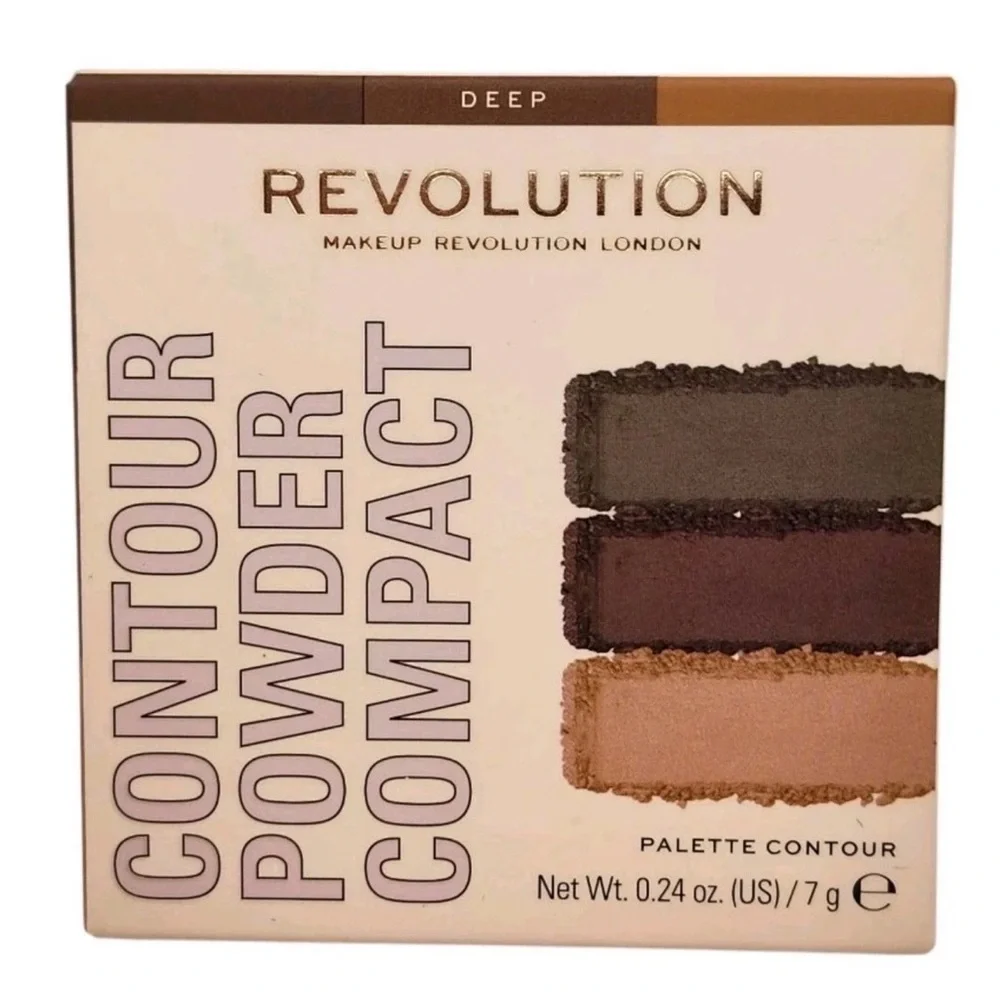 Makeup Revolution Contour Powder Compact - Deep Brown and Gold
